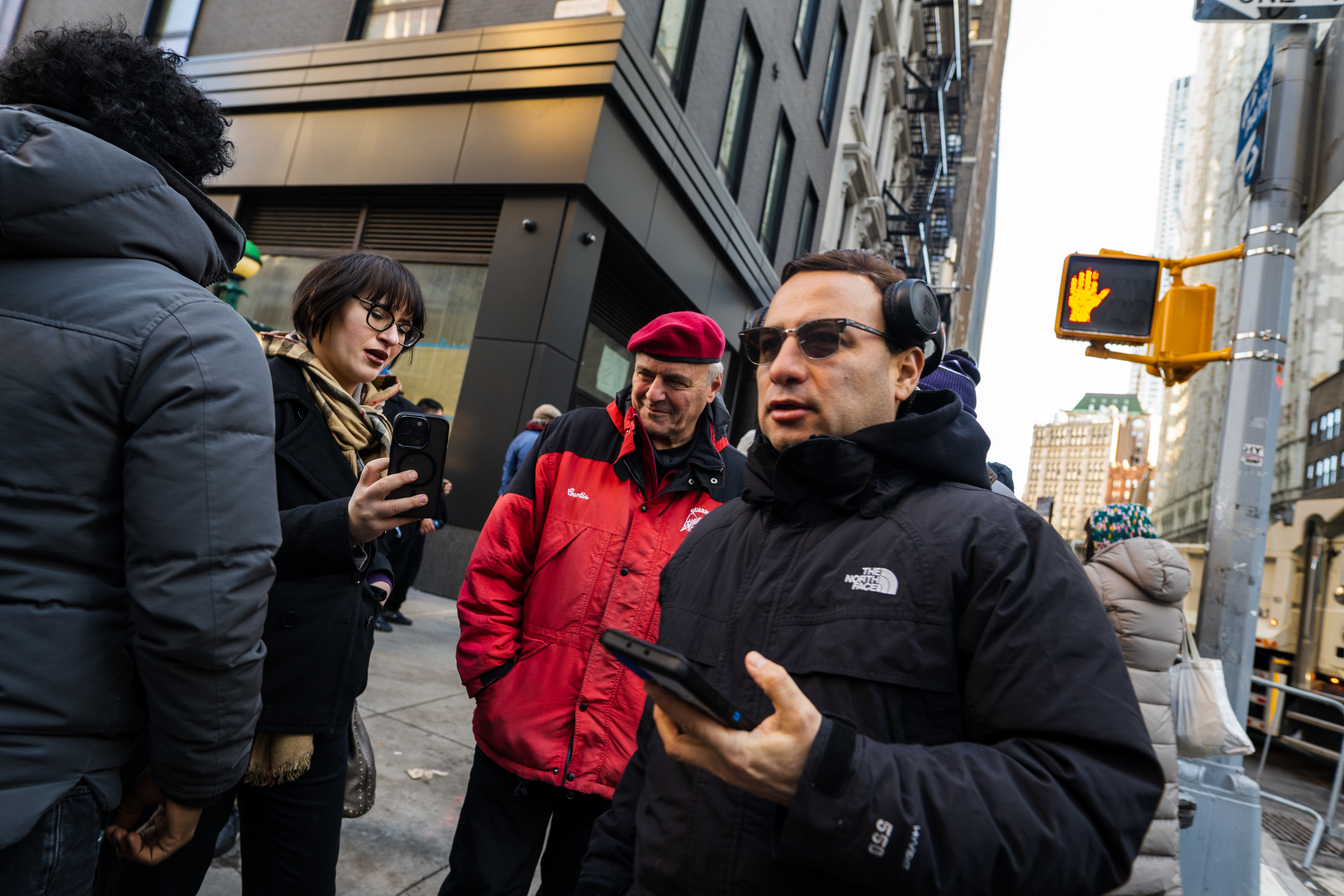 Republican mayoral candidate Curtis Sliwa on the morning of Zohran Mamdani's inauguration in Lower Manhattan